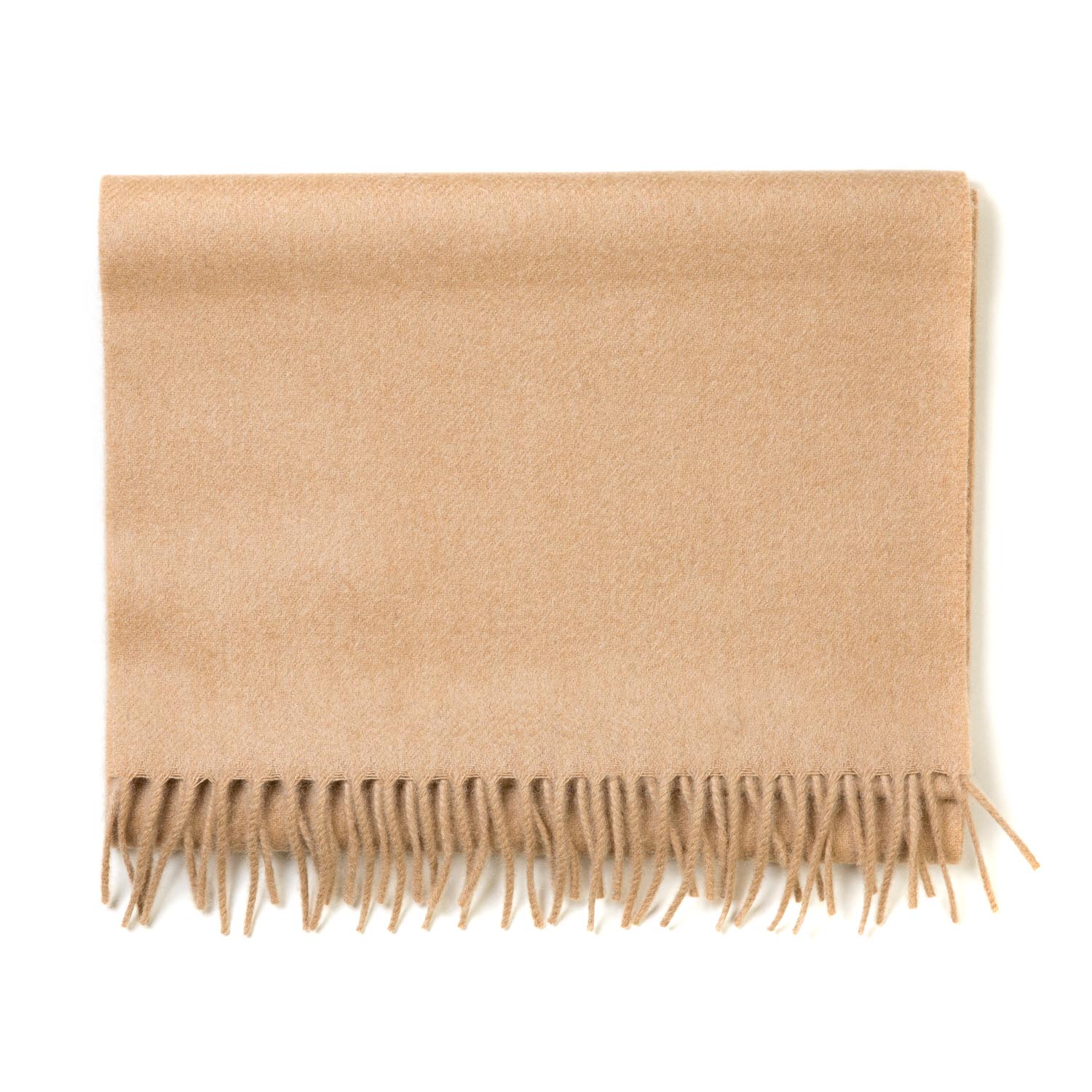 MJ Exclusive: Camel-Colored Scarf "Classic Plain" made of Scottish Cashmere